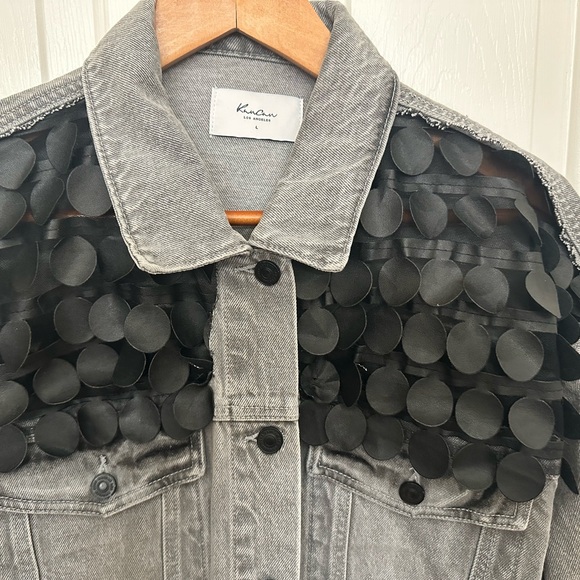Kancan Custom Denim Jacket NWOT - Picture 5 of 6